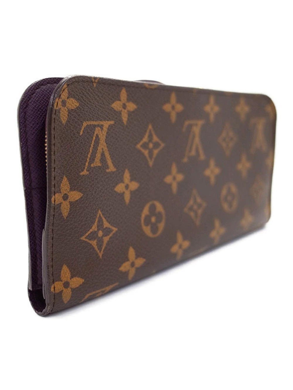 Louis Vuitton Long Bi fold Portefeuille Monogram Insolite Wallet Brown